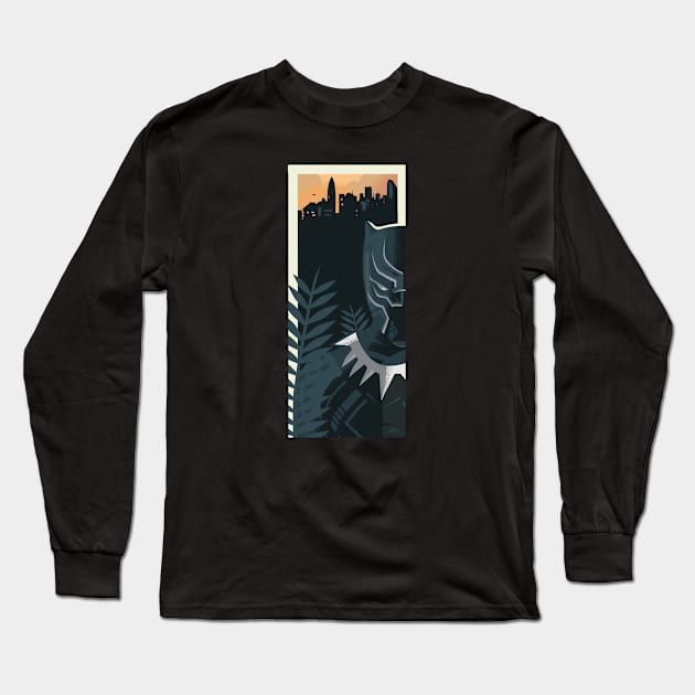 Black Panther: Wakanda Long Sleeve T-Shirt by KevinTiernanDesign